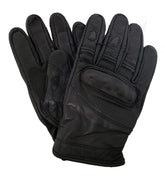 Leather Motorcycle gloves perforated